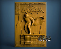 Batman Comic Book Cover, 3D STL Model 6762