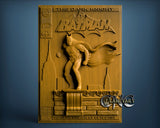 Batman Comic Book Cover, 3D STL Model 6762