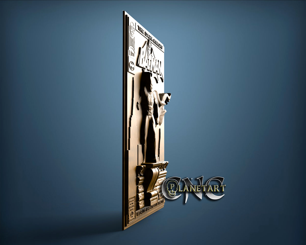 Batman Comic Book Cover, 3D STL Model 6762 – Cnc Planet Art