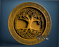 Tree of Life Celtic, 3D STL Model 7003