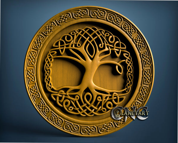 Tree of Life Celtic, 3D STL Model 7003