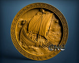 Viking ship, 3D STL Model 7020