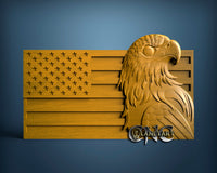 Usa Eagle, 3D STL Model 7041