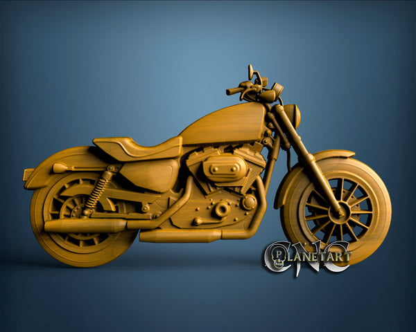 Harley Davidson, 3D STL Model 9904
