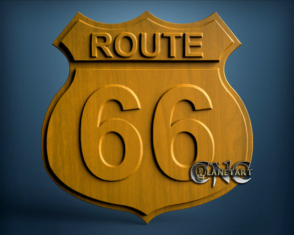 Route 66, 3D STL Model 9910