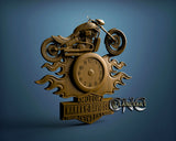 Clock Harley, 3D STL Model 9917