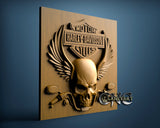 Harley Motor Skull, 3D STL Model 9926