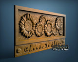 Sun Flower, 3D STL Model 6340