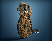 Maya Aztec Calendar, 3D STL Model 6264