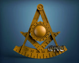 Masonic, 3D STL Model 6371