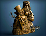 Santa and Snowman, 3D STL Model 10131