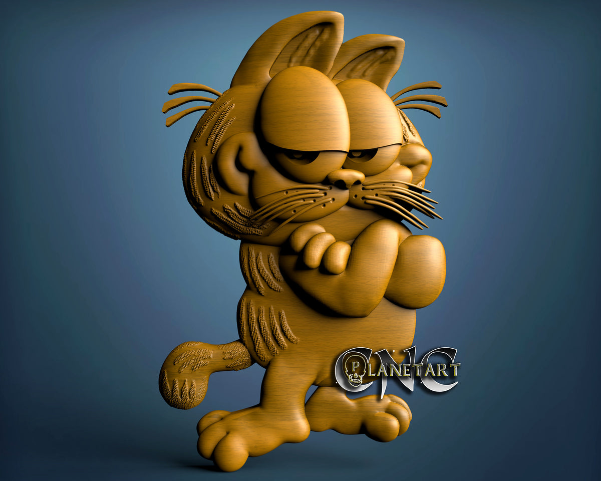 Garfield, 3D STL Model 10133 – Cnc Planet Art