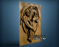 Dragon in the Cross, 3D STL Model 1005