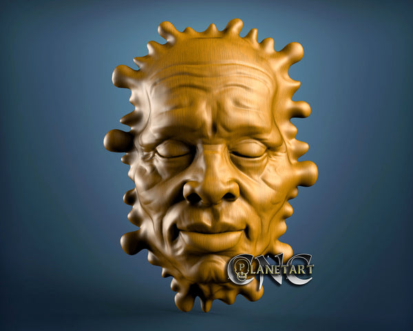 Artistic Face, 3D STL Model 6269