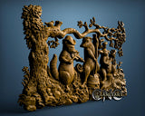 Jungle Band, 3D STL Model 2152