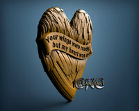 Heart Wings, 3D STL Model 6666