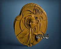 Bird and Girl, 3D STL Model 10203