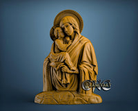 Virgin Mary, 3D STL Model 4669