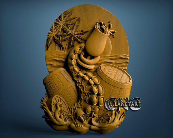 Octopus, 3D STL Model 10330