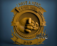 Hero Dad, 3D STL Model 10196