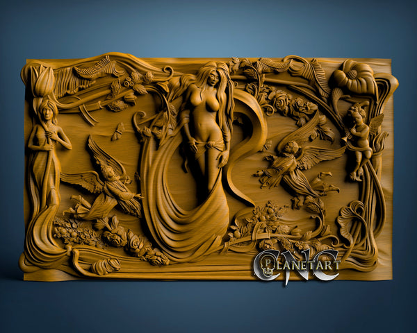 Naked Women, 3D STL Model 2689