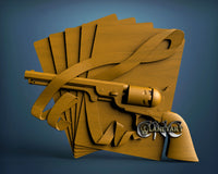 Dead Mans Hand, 3D STL Model 10108