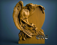 Grave stone Angel, 3D STL Model 11131