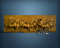 Horses, 3D STL Model 10299