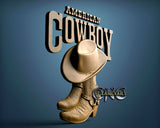 Cowboy, 3D STL Model 10109