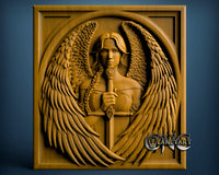 Woman Warrior Angel, 3D STL Model 10217