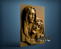 Maria & Jesus, 3D STL Model 4653