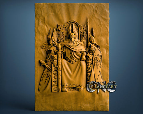 Viking God, 3D STL Model 8005