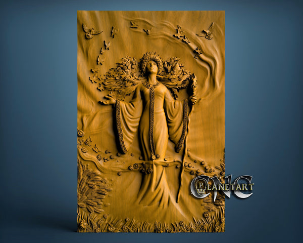 Goddess Zhiva, 3D STL Model 8010