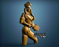 Police Woman, 3D STL Model 10087