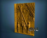 Firefighters Raising the Flag, 3D STL Model 10016