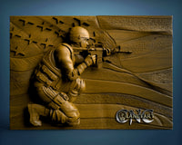 Soldier, 3D STL Model 10008