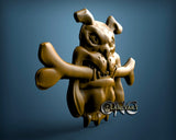 Bull Dog, 3D STL Model 0804