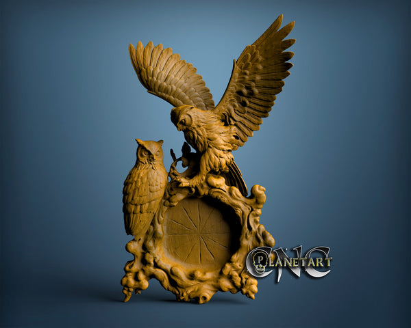 Owls, 3D STL Model 0407