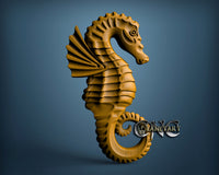 Sea Horse, 3D STL Model 0915