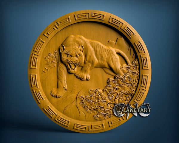 Tiger, 3D STL Model 0553