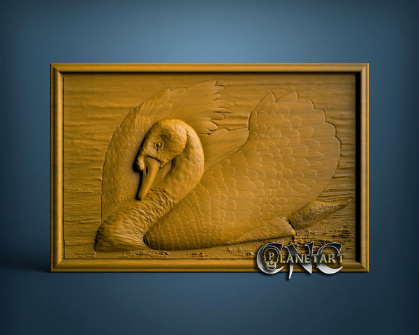 Swan, 3D STL Model 0883