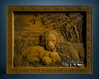 Lions, 3D STL Model 0620