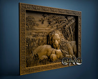 Lions, 3D STL Model 0620