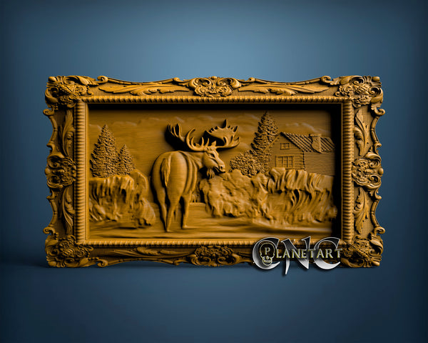 Reindeer, 3D STL Model 0713