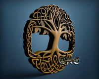 Tree of Life Celtic, 3D STL Model 6312