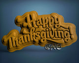 Happy Thanksgiving, 3D STL Model 10148