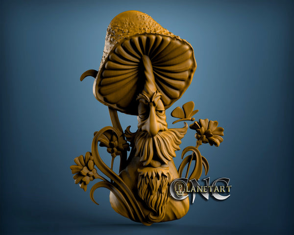 Mushroom Man, 3D STL Model 6535