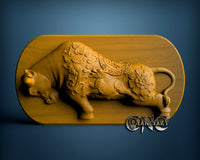 Bull Sign, 3D STL Model 6333