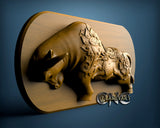 Bull Sign, 3D STL Model 6333