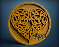 Celtic Heart, 3D STL Model 6654